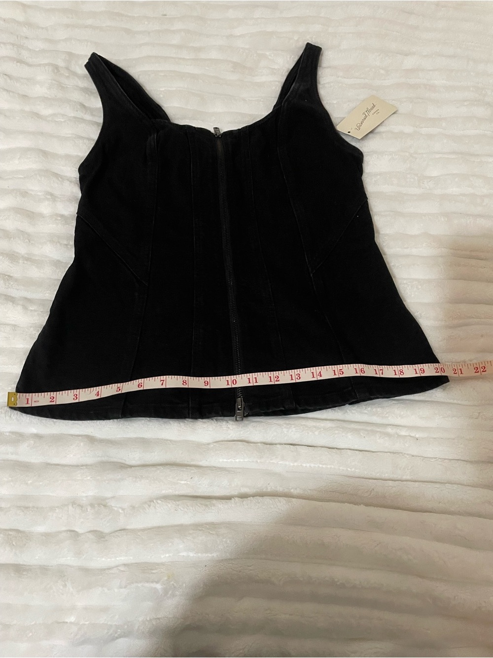 Universal Thread Black Ribbed Zip-Front Tank Top - Picture 11 of 14